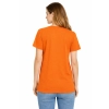 Damska koszulka T-shirt 100% miękka bawełna pomarańczowa roz. L